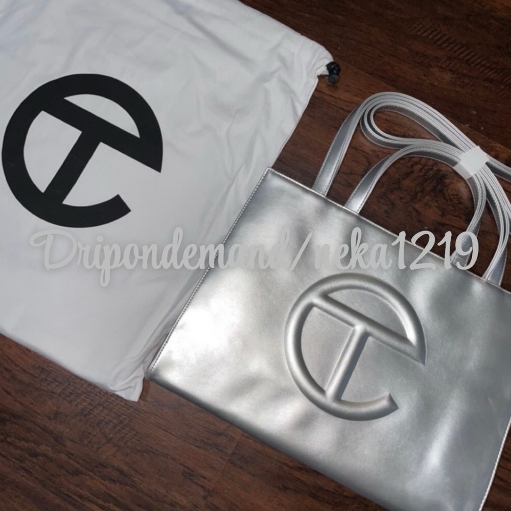 Medium Silver Telfar Bag - Picture 1 of 5